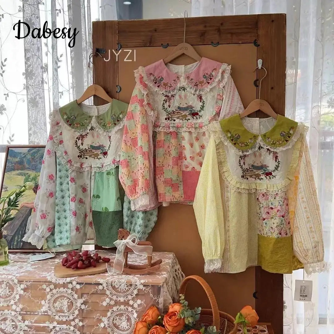 Vintage Patchwork Lace Blouses