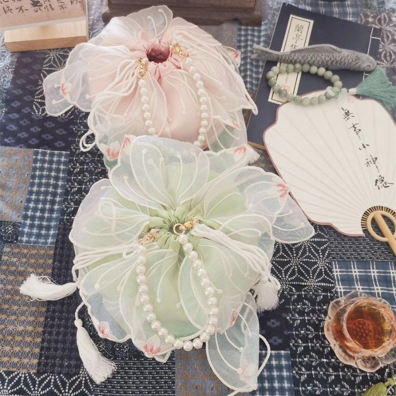 Flower Pearl purse Wallet
