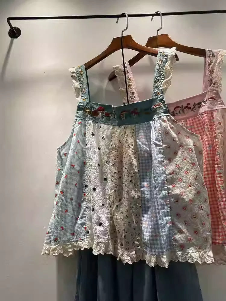 Lace Patchwork Camisole