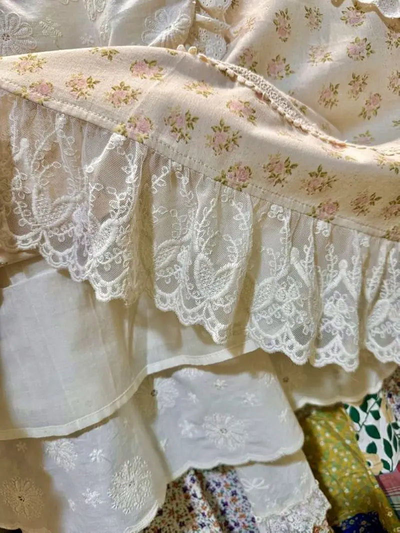 Shabby Chic White Evening Dress