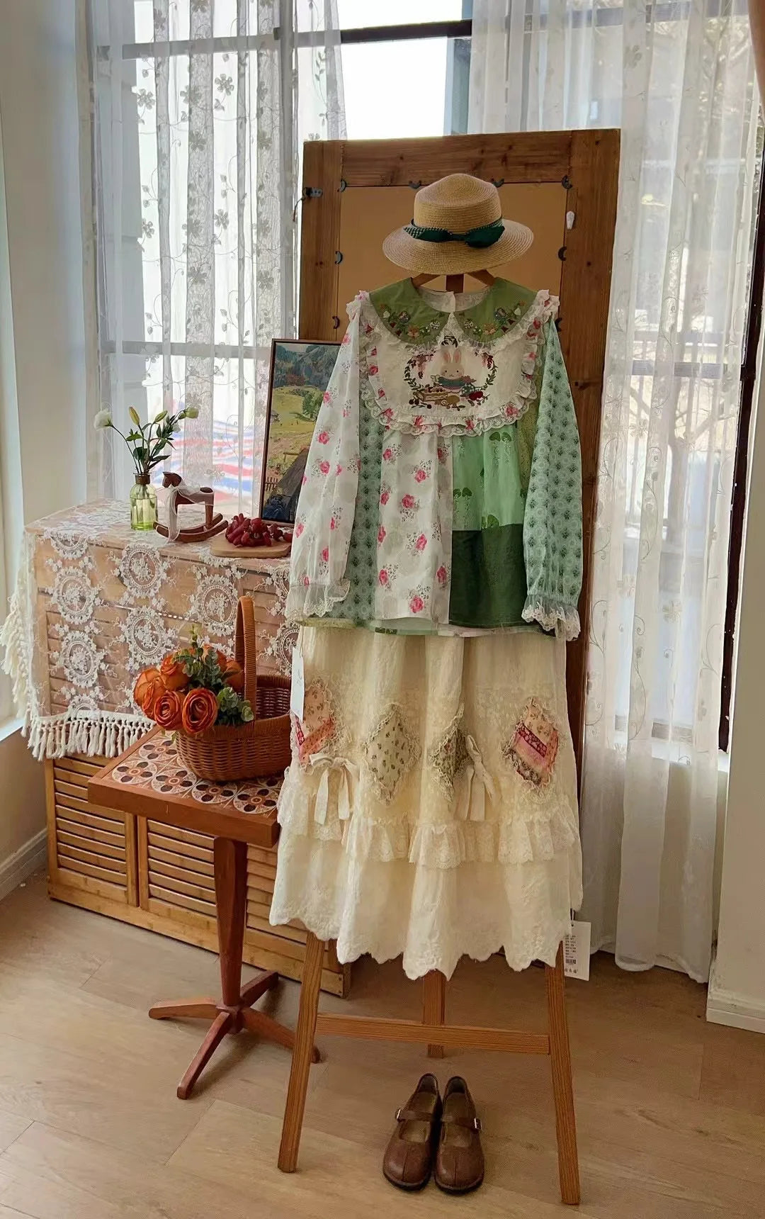Vintage Patchwork Lace Blouses