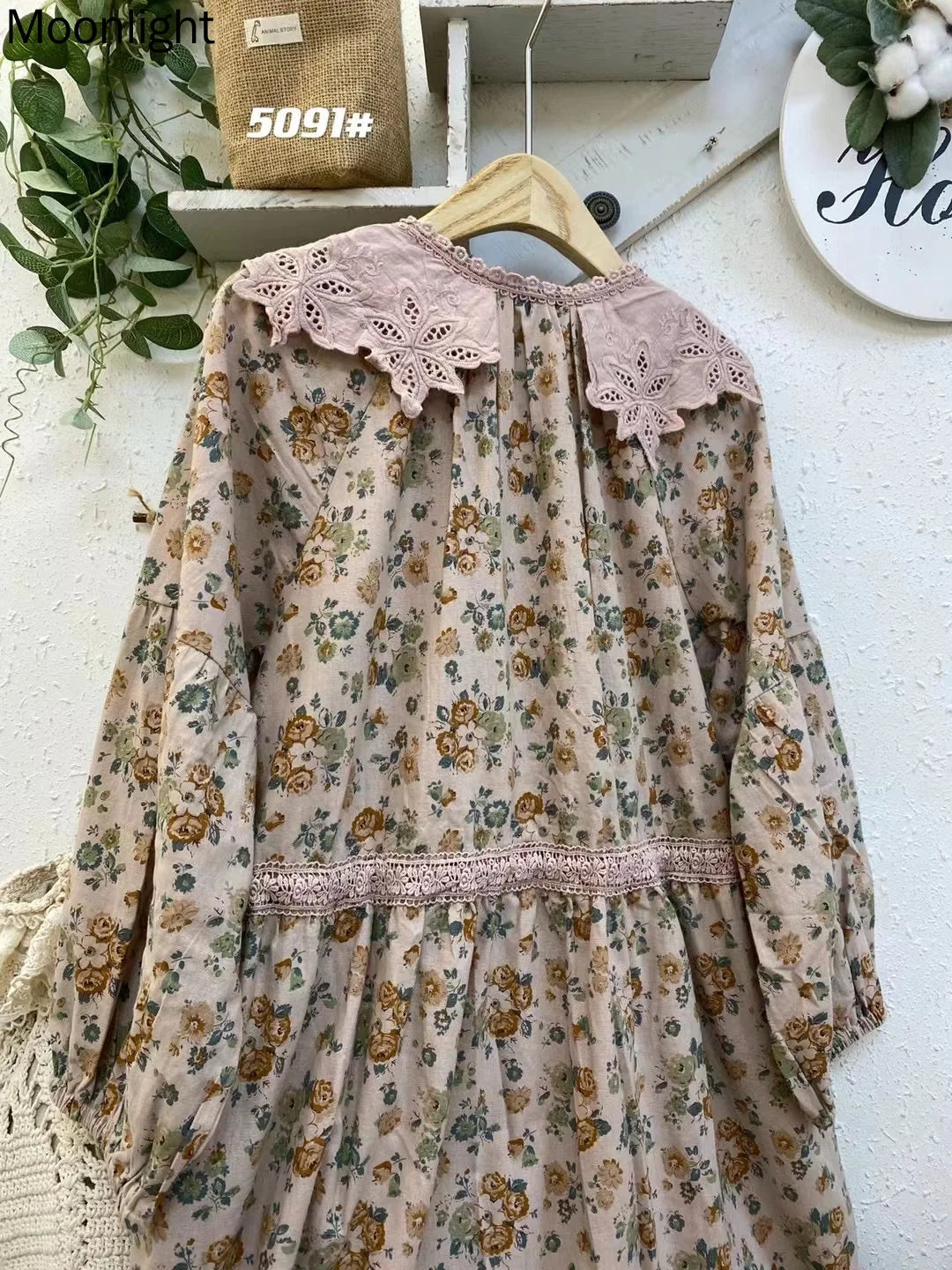 Vintage Flower Embroidered Dresses