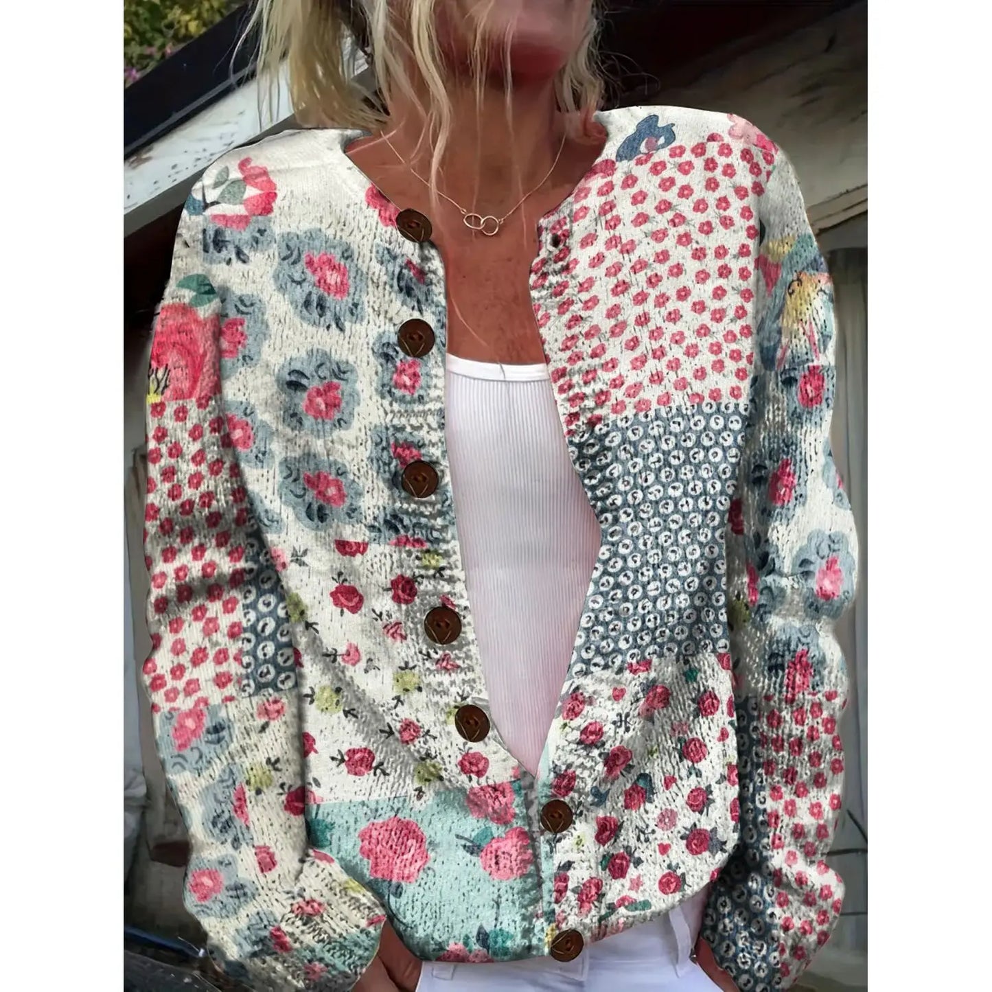 Floral Patchwork Coat