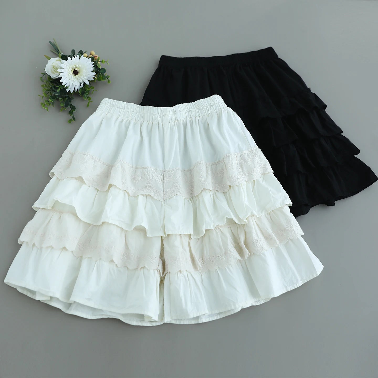 Cotton Ruffles Shorts