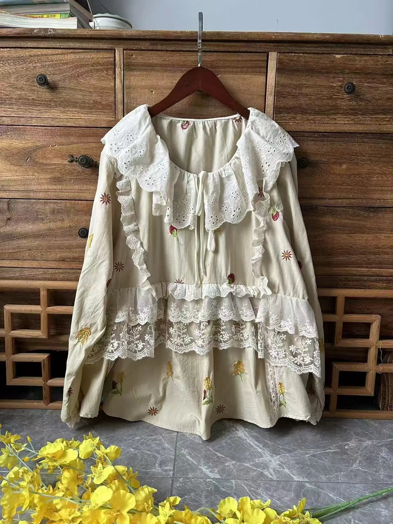 Ruffled Pullover Top