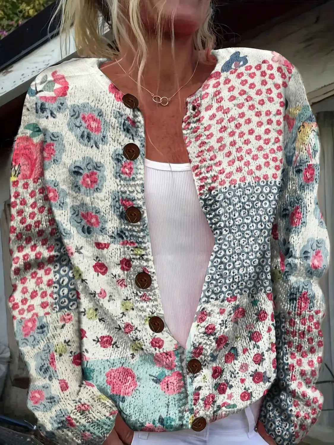 Floral Patchwork Coat