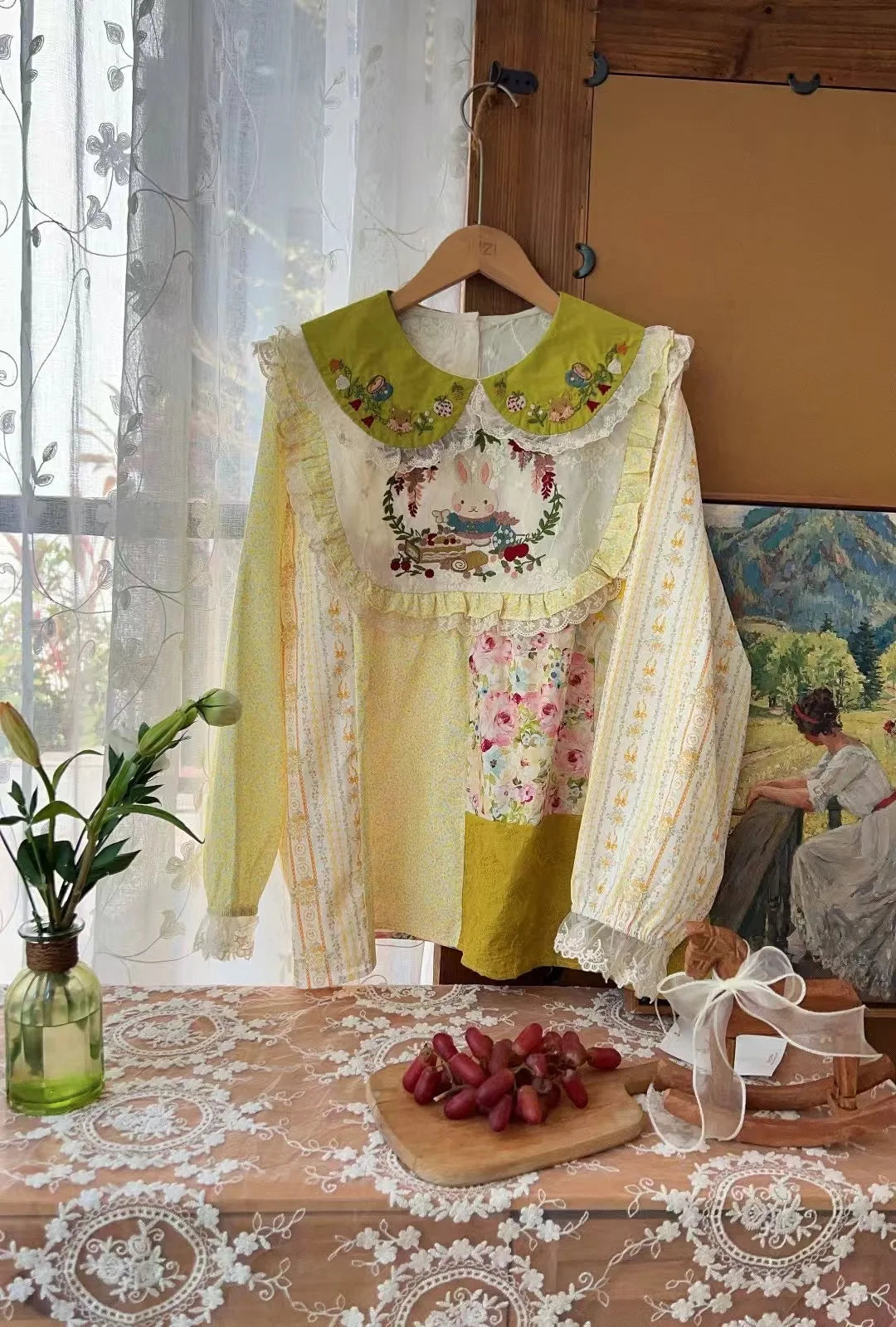 Vintage Patchwork Lace Blouses
