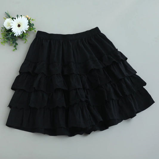 Cotton Ruffles Shorts