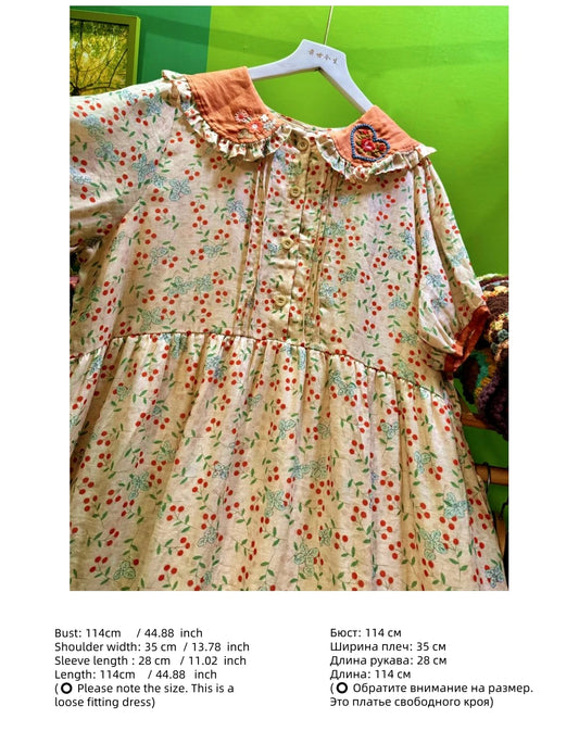 Cotton Linen  Dress