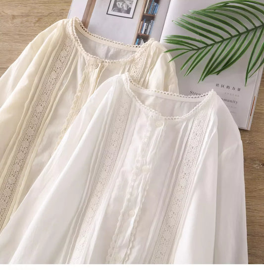 Embroidered Ruffled Blouse